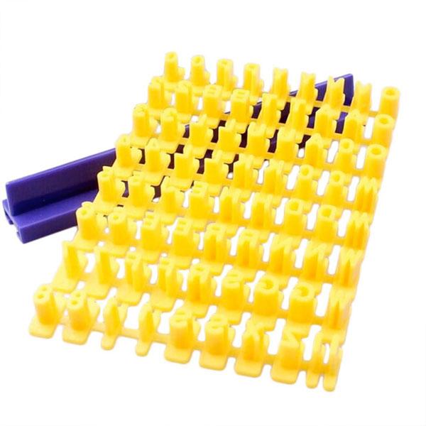 Cetakan Kue Biskuit Fondant Huruf Angka Mold Press Stamp Set