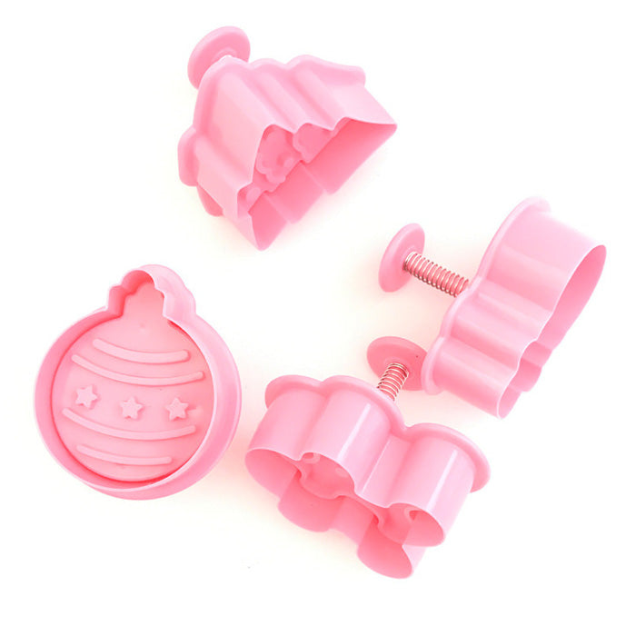 Set Cetakan Kue Natal 4 Pcs Cookies Cutter