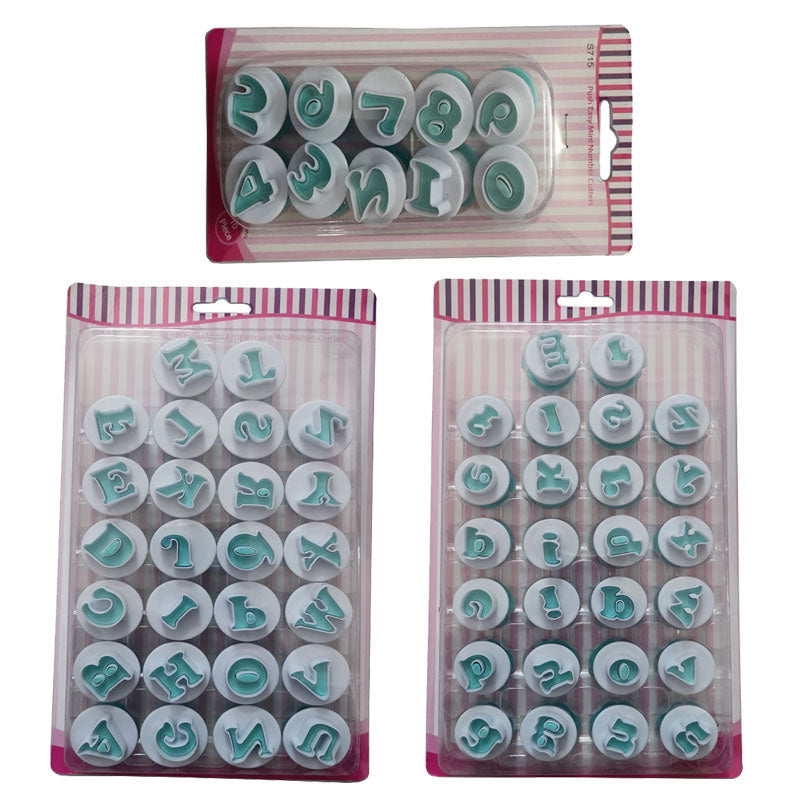 Set Cetakan Kue Biskuit Angka Huruf Cookies Cutter Dekorasi