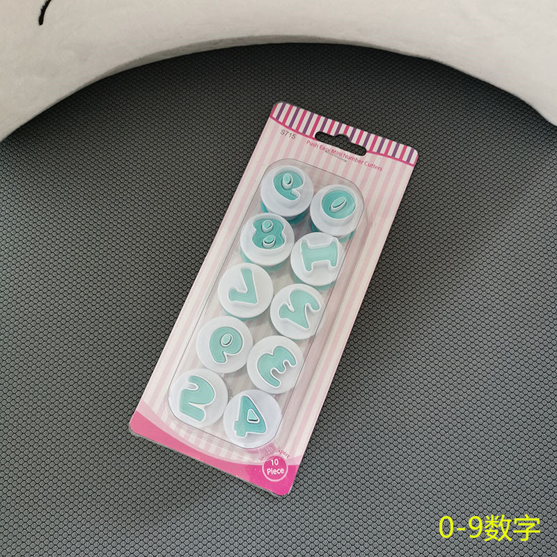 Set Cetakan Kue Biskuit Angka Huruf Cookies Cutter Dekorasi