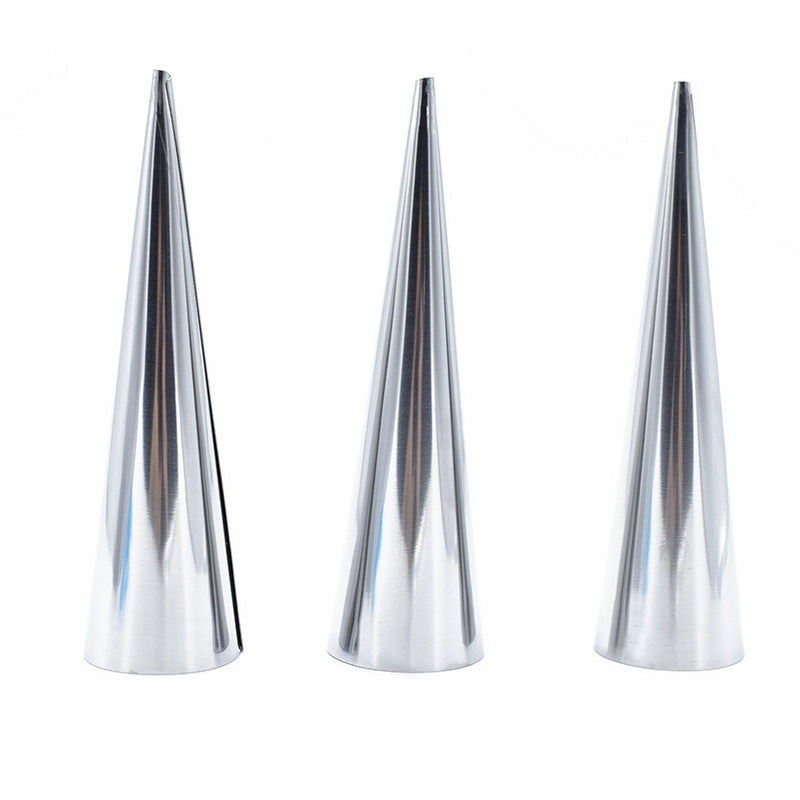 Kerucut Stainless Steel Cetakan Kue Croissant Cum Cum