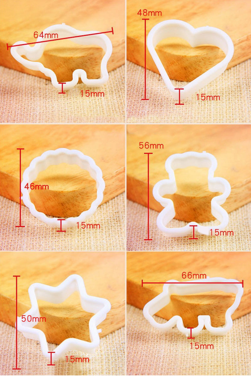 Cookies Cutter Set Cetakan Kue Biskuit Kartun 6 Pcs