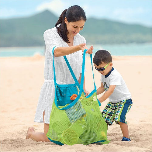 Big Net Storage Bag Tas Jaring Mainan Anak di Pantai