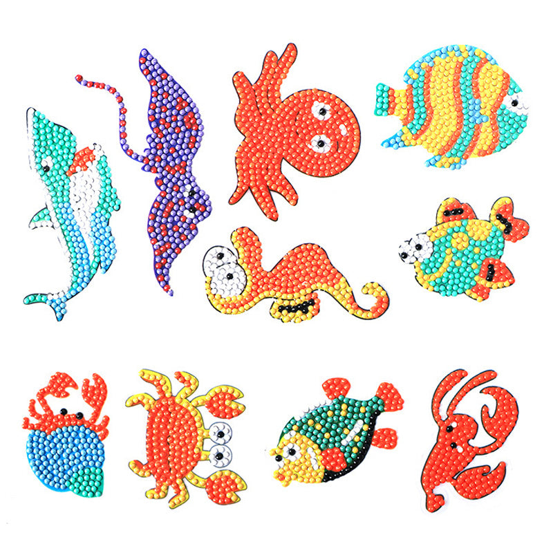 DIY 5D Diamond Painting Sticker Animal Series Stiker Set Seri Binatang C