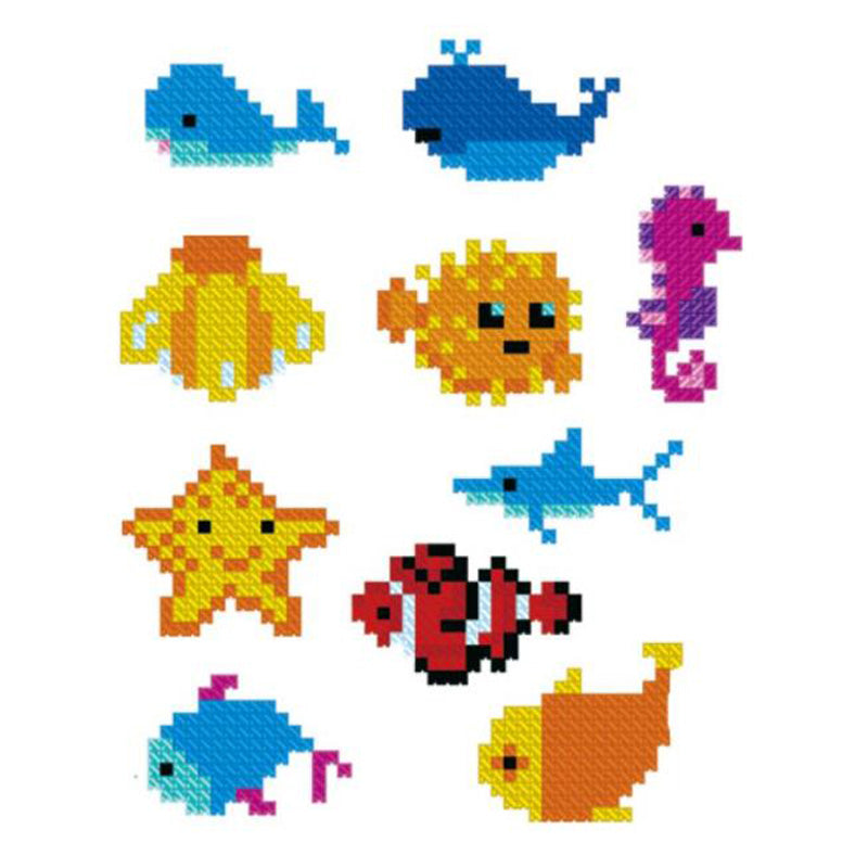 DIY 5D Diamond Painting Sticker Animal Series Stiker Set Seri Binatang B