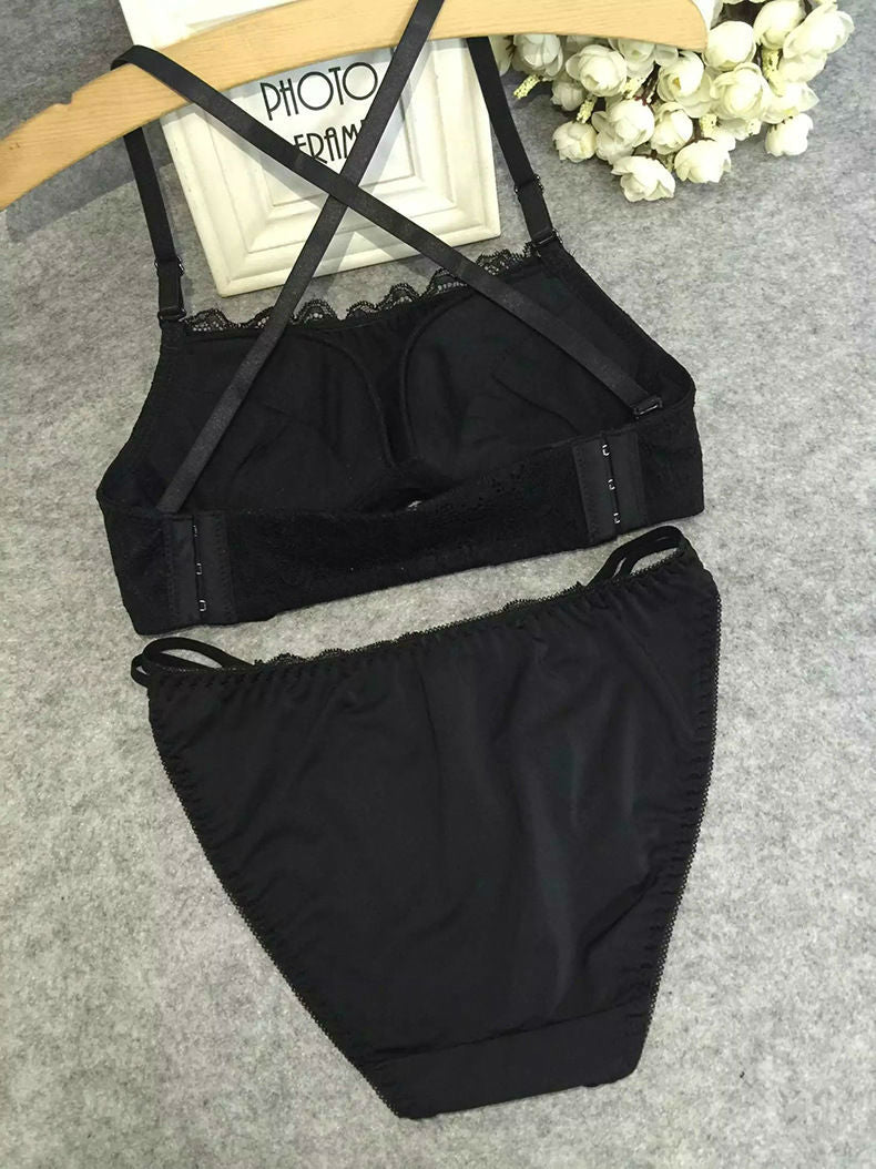 Bra Set Lace X Back