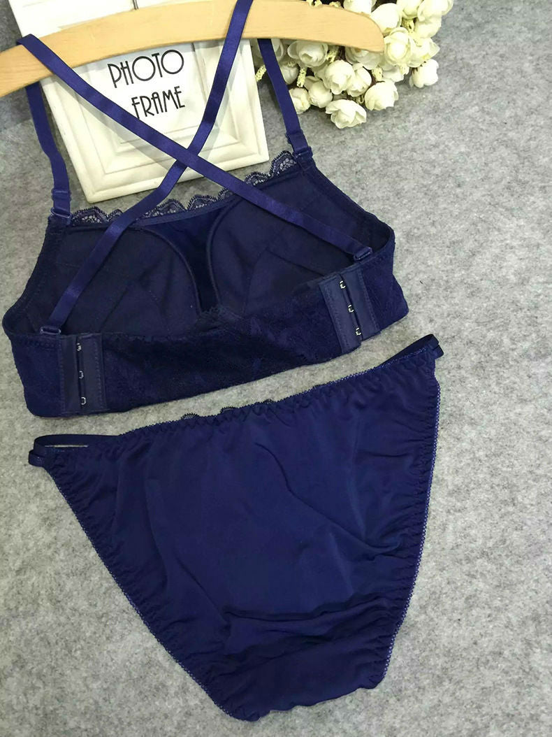 Bra Set Lace X Back