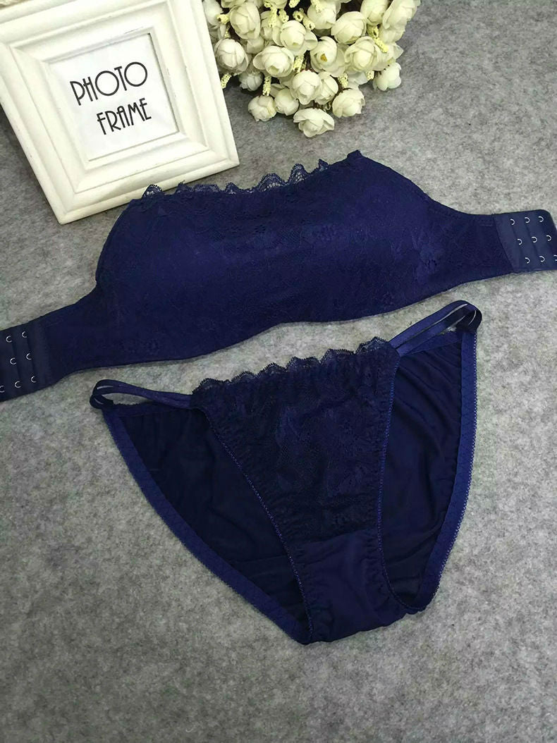 Bra Set Lace X Back