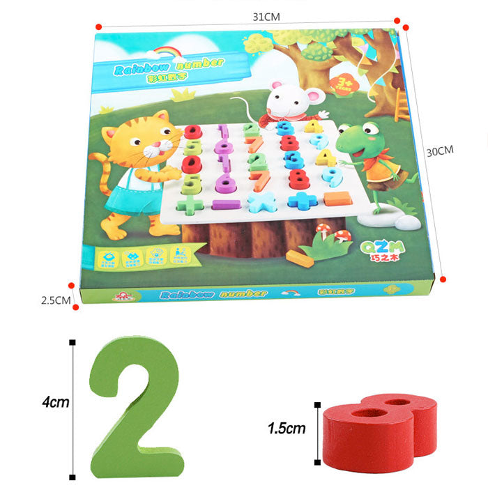 Mainan Edukasi Anak Kayu Puzzle Belajar Huruf dan Angka