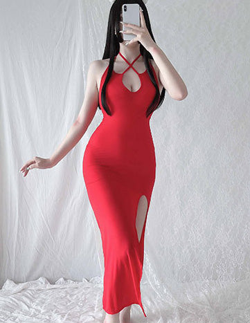 Lingerie Babydoll Long Halter Neck ZU2125