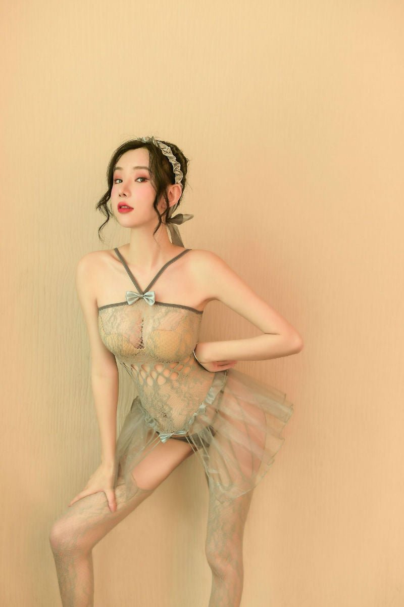 Lingerie Bodystocking Skirt Long Pants ZU7433