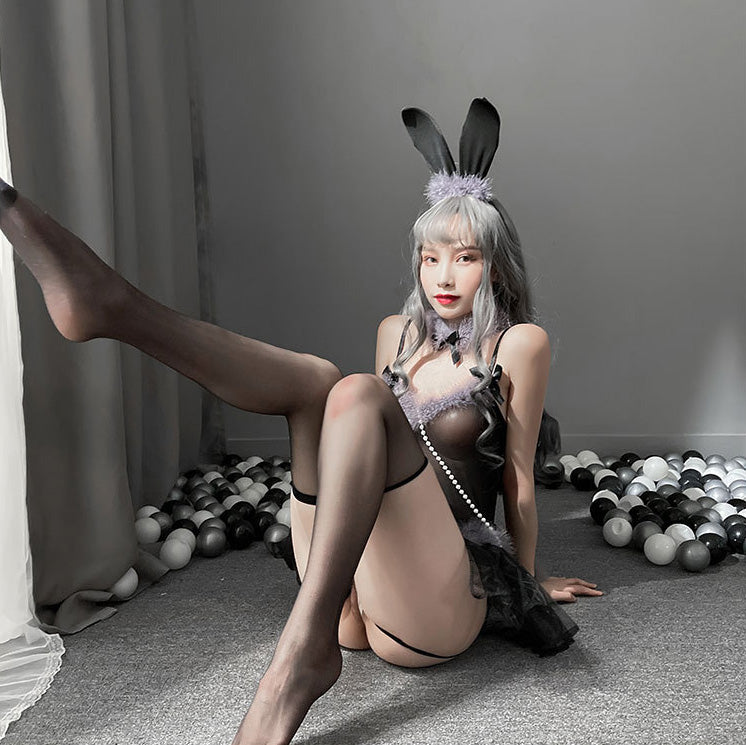 Lingerie Costume Rabbit Teddy Fur Top ZU7434