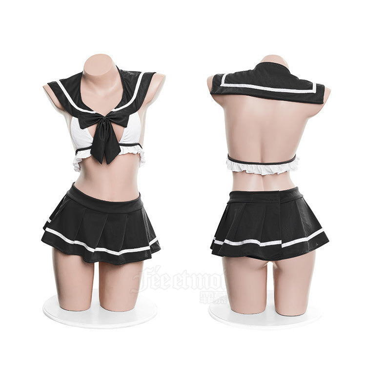 Lingerie Costume Student Two Pieces Dual Tones ZU7940