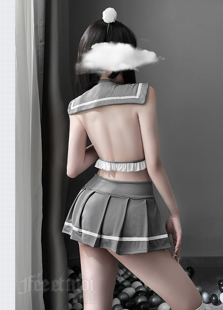Lingerie Costume Student Two Pieces Dual Tones ZU7940