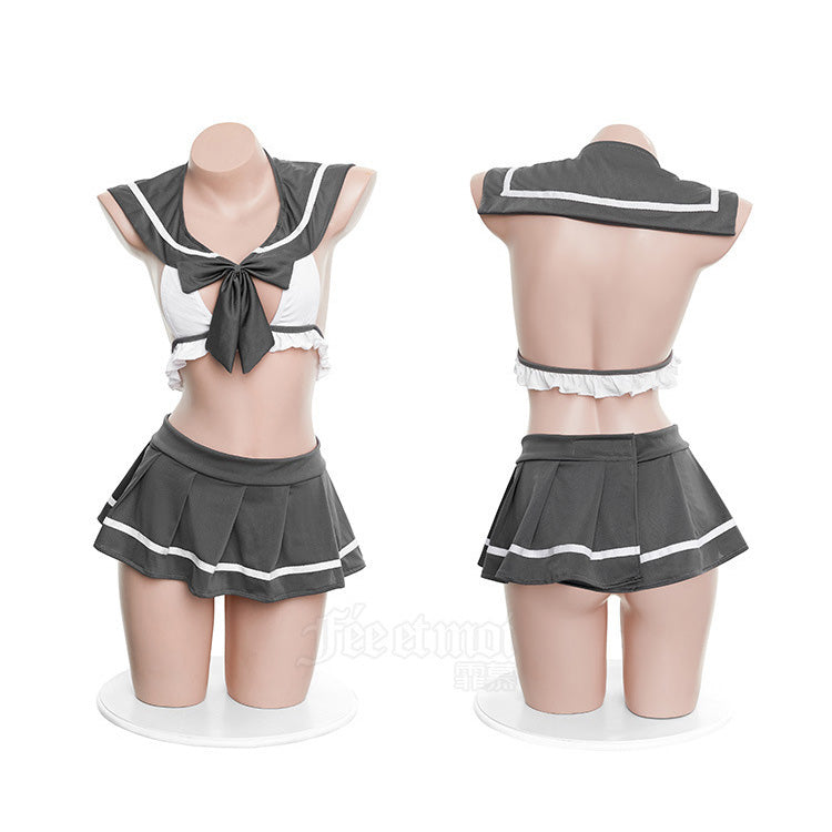 Lingerie Costume Student Two Pieces Dual Tones ZU7940