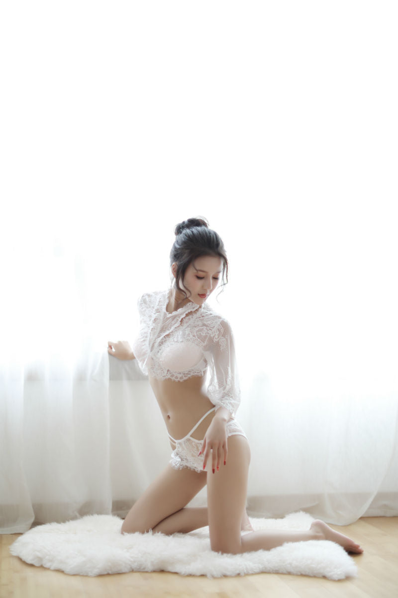 Lingerie Two Pieces Long Sleeves Lace ZU9031