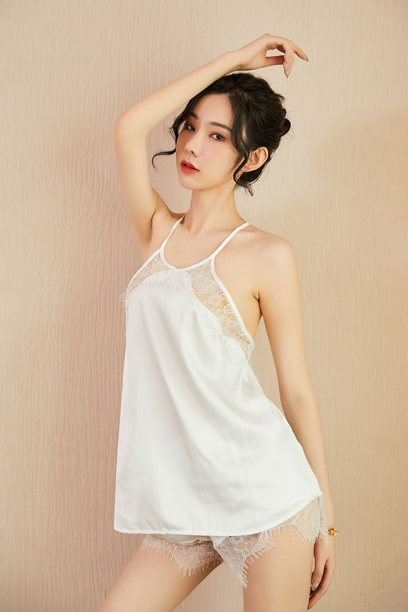Lingerie Babydoll Lace Top and Pants ZUS003