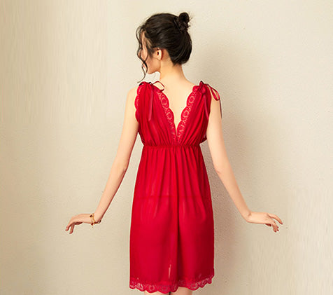Lingerie Babydoll Lace Top and Hem ZUW942