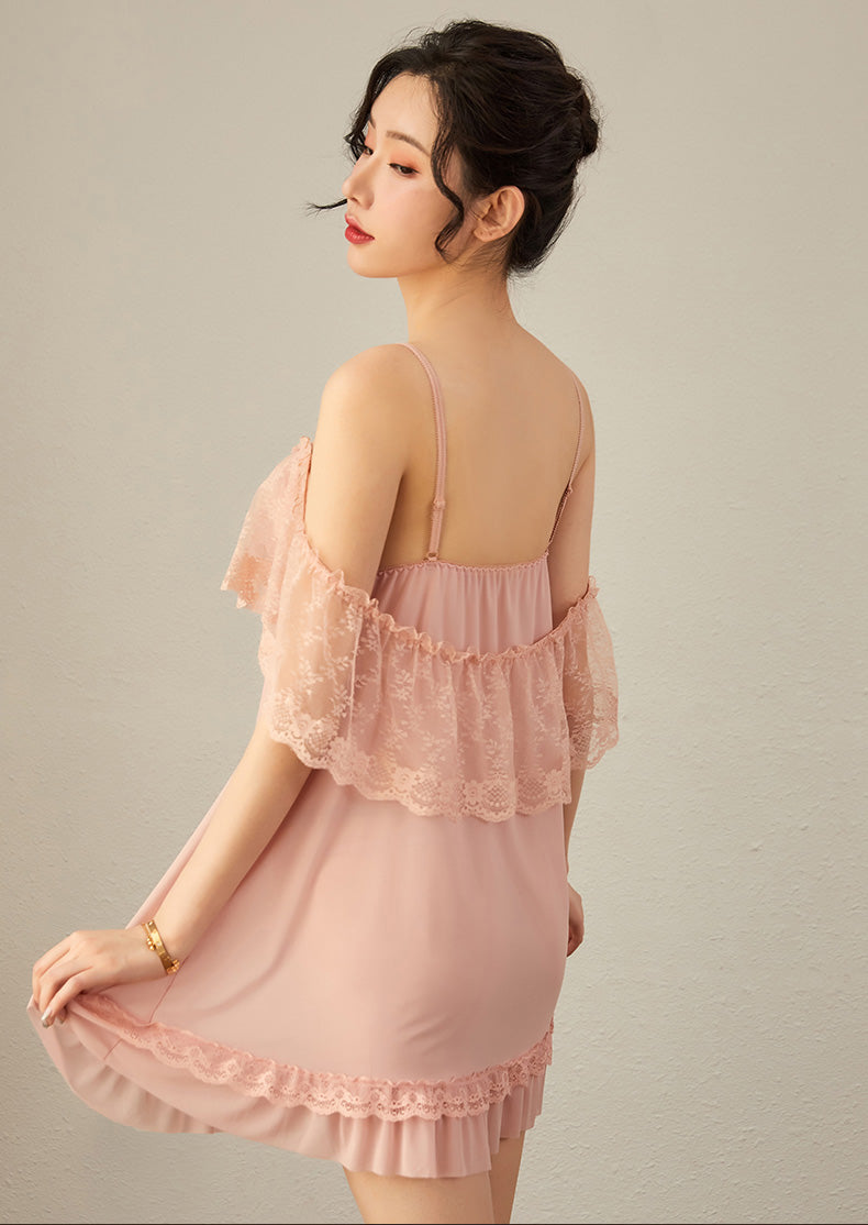 Lingerie Babydoll Lace Upper Wings ZUW952