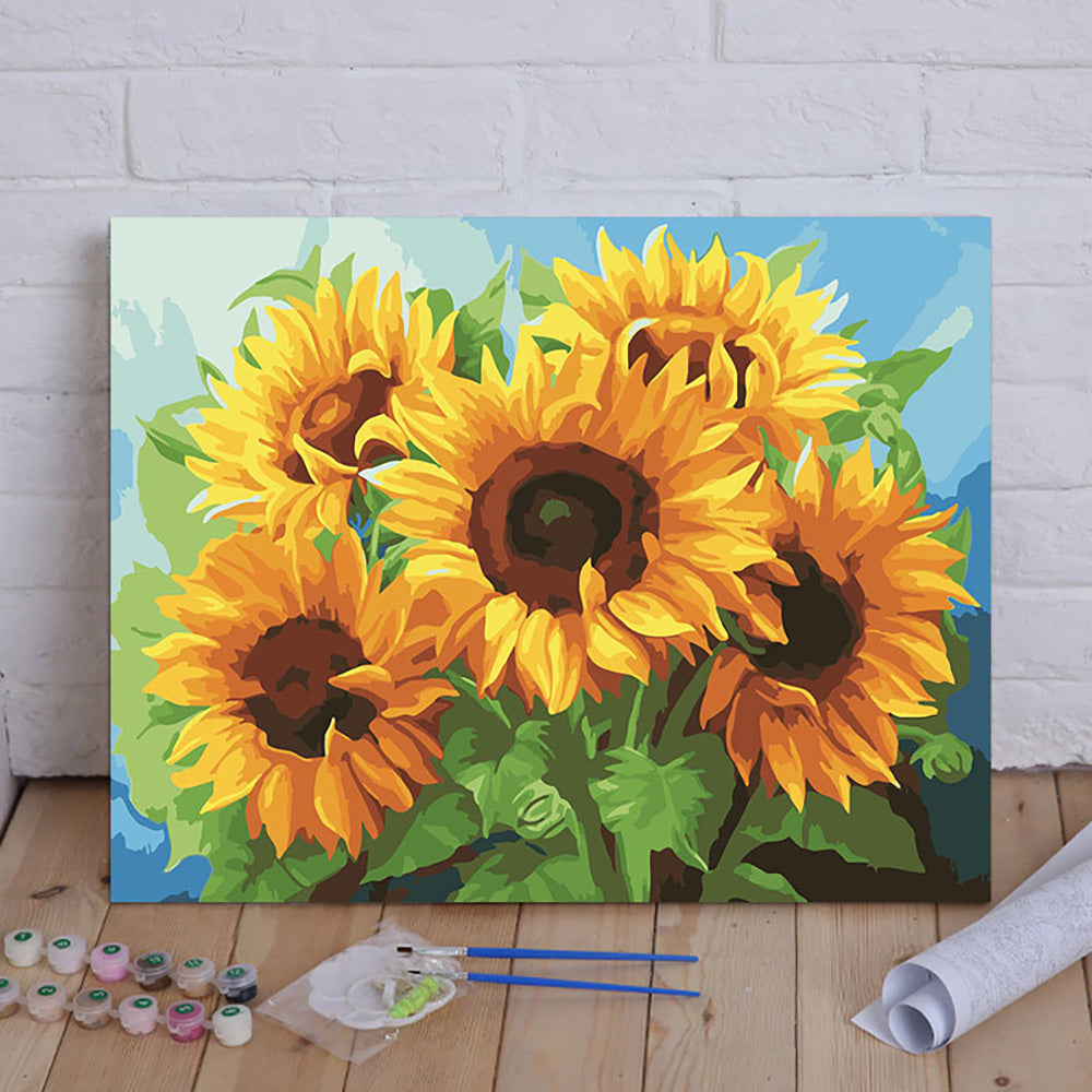 Canvas Paint By Number Kit Digital Oil Painting DIY Lukisan 40 x 50 Seri H
