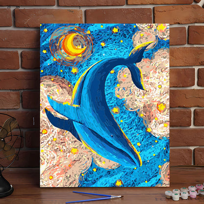 Canvas Paint By Number Kit Digital Oil Painting DIY Lukisan 40 x 50 Seri R