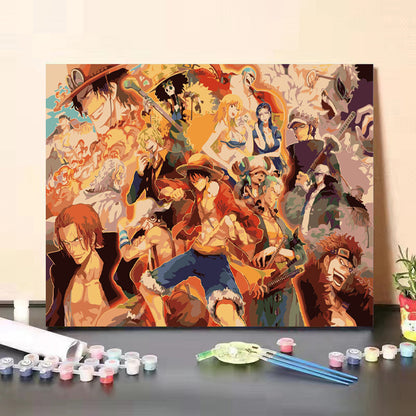 [40x50] Canvas Paint By Number Kit Digital Oil Painting DIY Lukisan Seri G