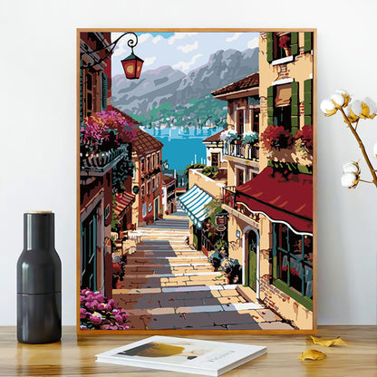 [40x50] Canvas Paint By Number Kit Digital Oil Painting DIY Lukisan Seri P