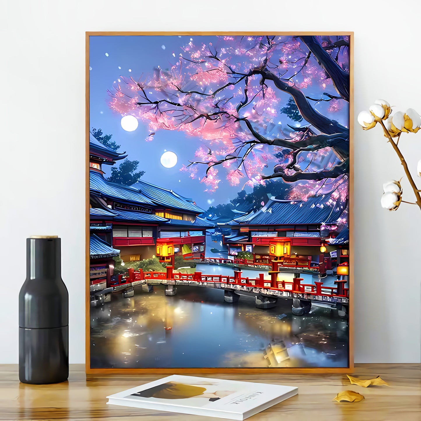 [40x50] Canvas Paint By Number Kit Digital Oil Painting DIY Lukisan Seri D