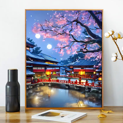 [40x50] Canvas Paint By Number Kit Digital Oil Painting DIY Lukisan Seri D