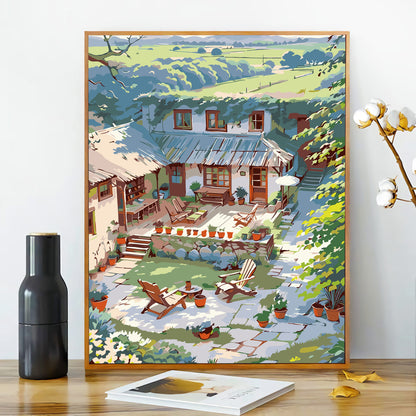 [40x50] Canvas Paint By Number Kit Digital Oil Painting DIY Lukisan Seri D