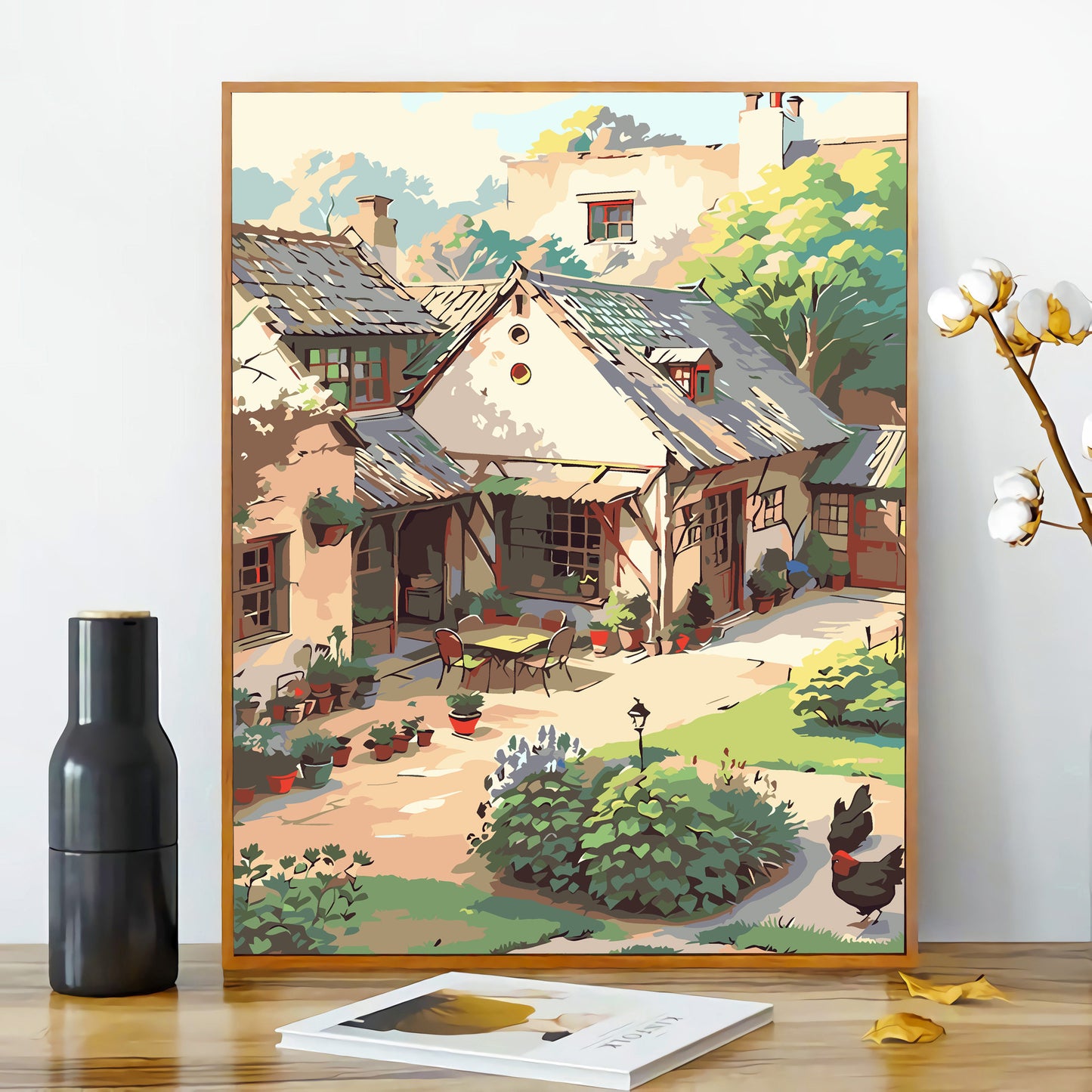 [40x50] Canvas Paint By Number Kit Digital Oil Painting DIY Lukisan Seri D
