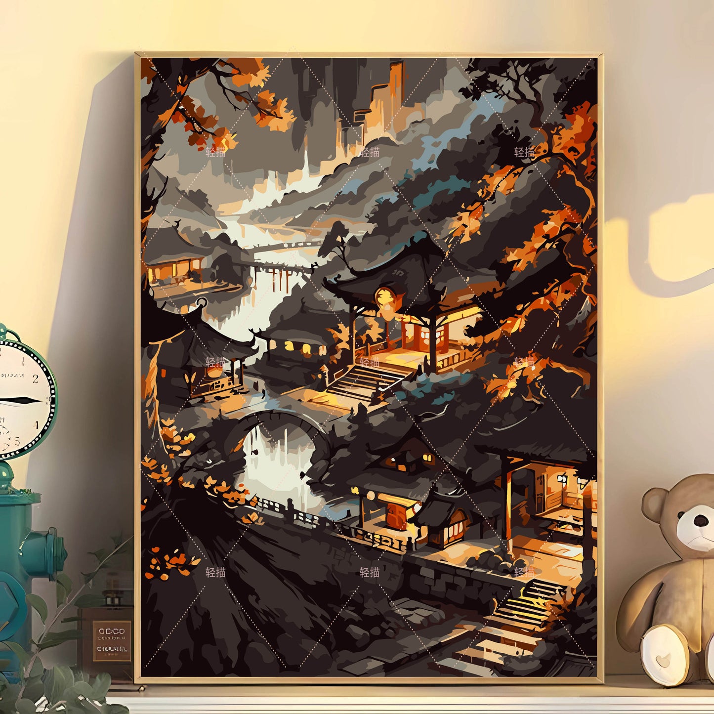 [40x50] Canvas Paint By Number Kit Digital Oil Painting DIY Lukisan Seri B