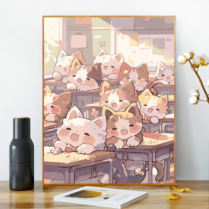 [40x50] Canvas Paint By Number Kit Digital Oil Painting DIY Lukisan Seri G