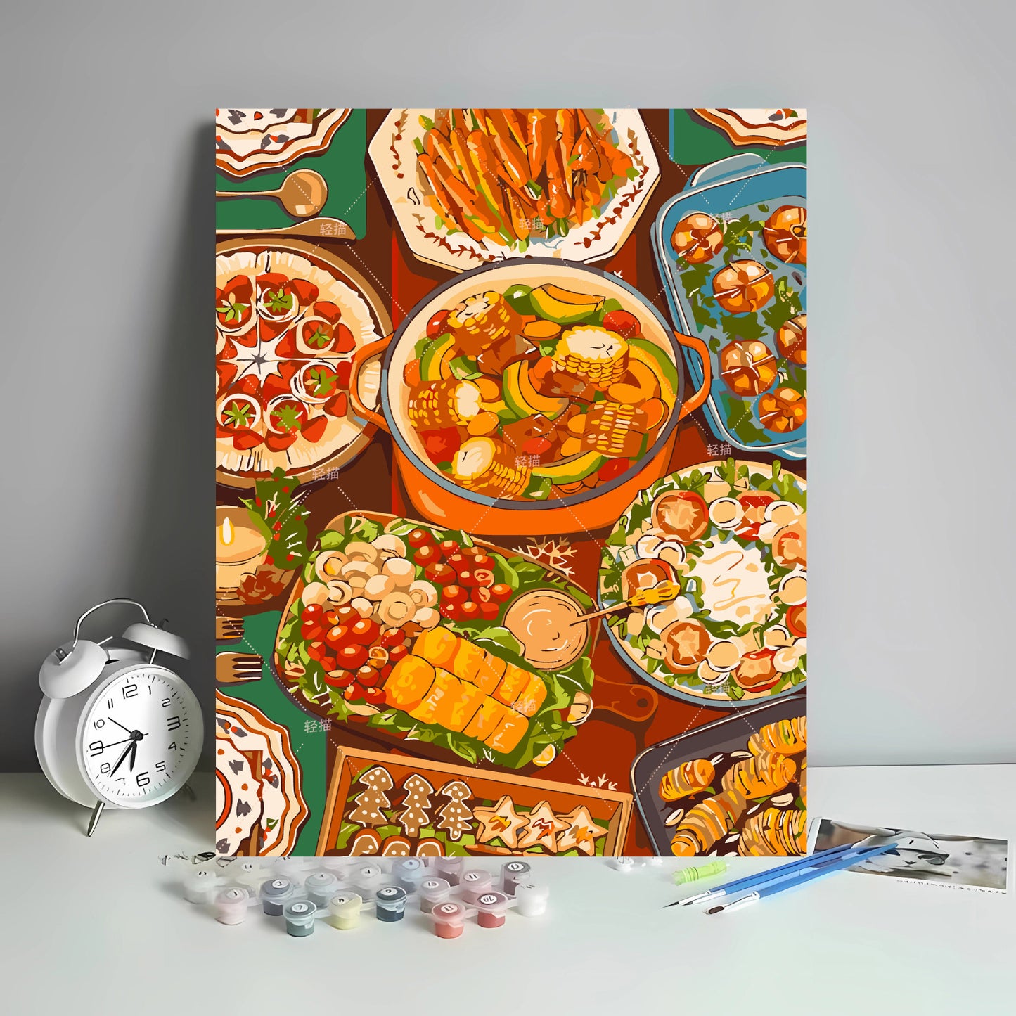 [40x50] Canvas Paint By Number Kit Digital Oil Painting DIY Lukisan Seri D