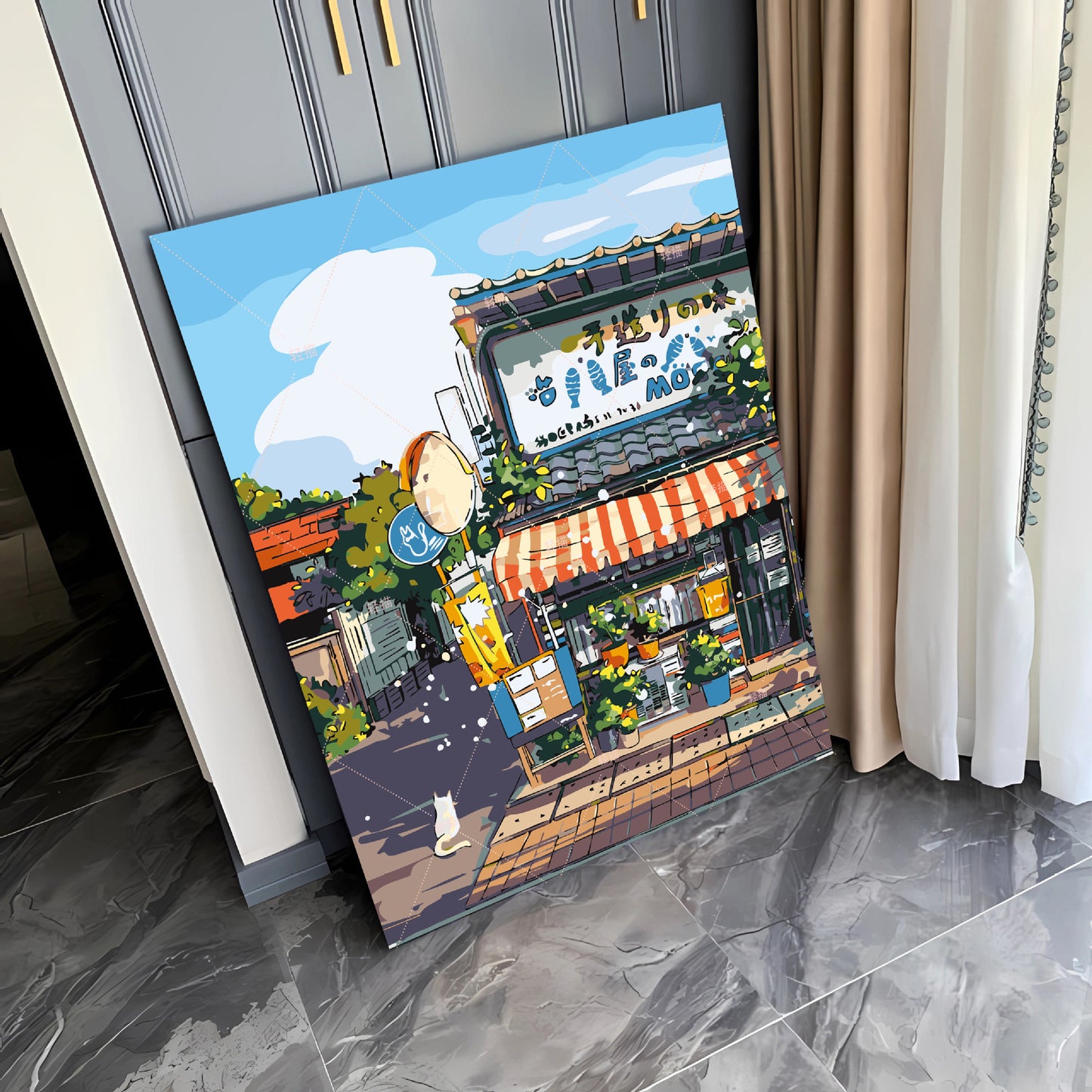 [40x50] Canvas Paint By Number Kit Digital Oil Painting DIY Lukisan Seri A