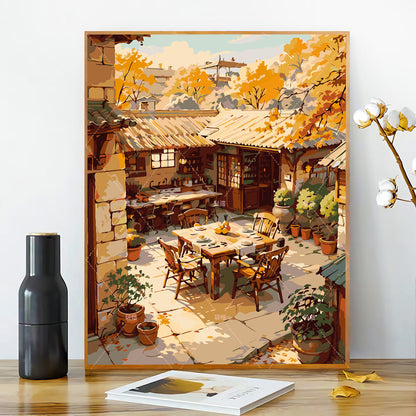 [40x50] Canvas Paint By Number Kit Digital Oil Painting DIY Lukisan Seri D