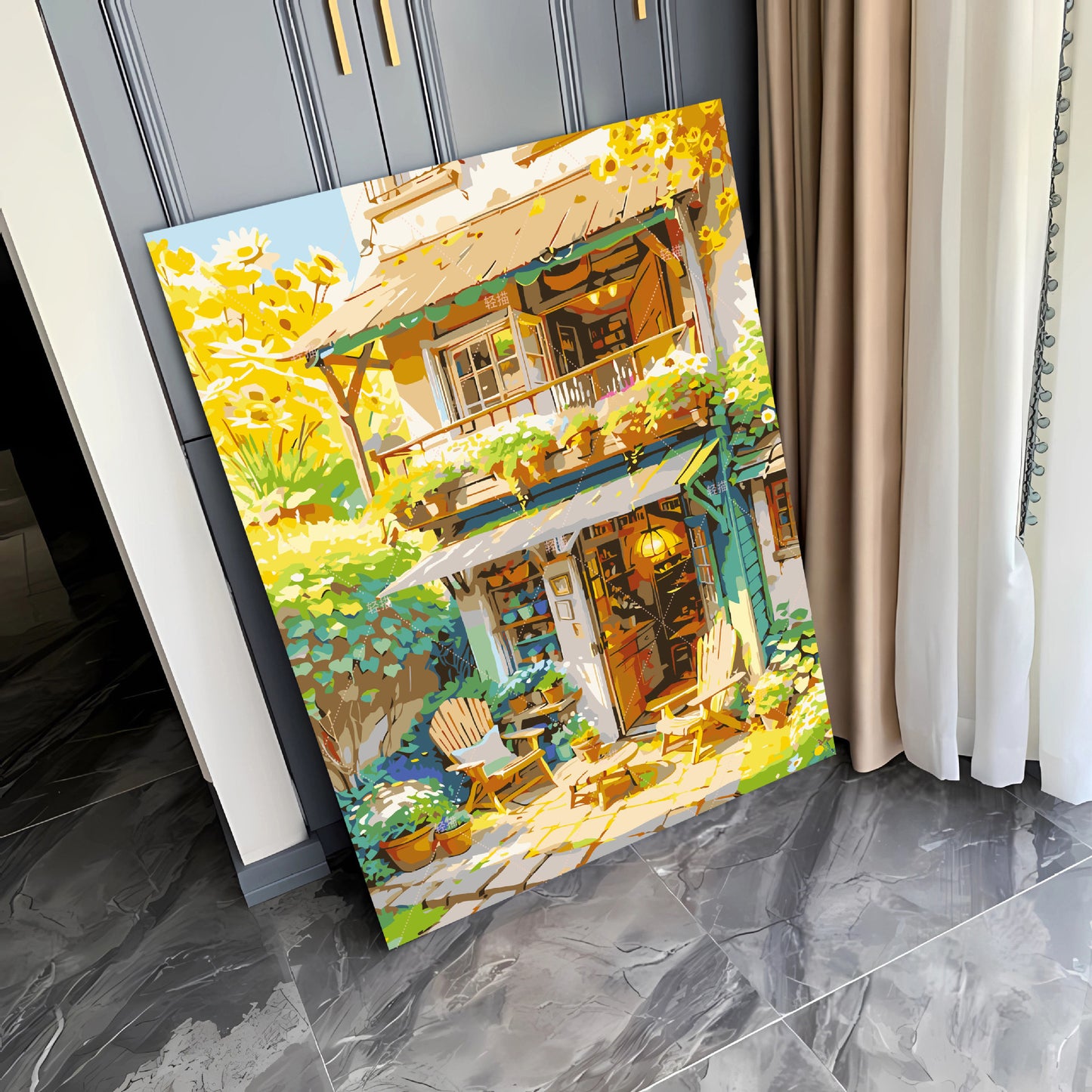 [40x50] Canvas Paint By Number Kit Digital Oil Painting DIY Lukisan Seri F
