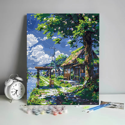 [40x50] Canvas Paint By Number Kit Digital Oil Painting DIY Lukisan Seri P