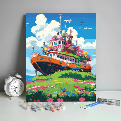 [40x50] Canvas Paint By Number Kit Digital Oil Painting DIY Lukisan Seri P