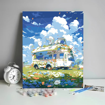 [40x50] Canvas Paint By Number Kit Digital Oil Painting DIY Lukisan Seri P