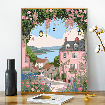 [40x50] Canvas Paint By Number Kit Digital Oil Painting DIY Lukisan Seri F