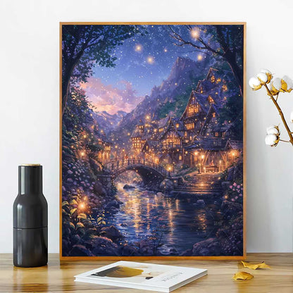 [40x50] Canvas Paint By Number Kit Digital Oil Painting DIY Lukisan Seri C