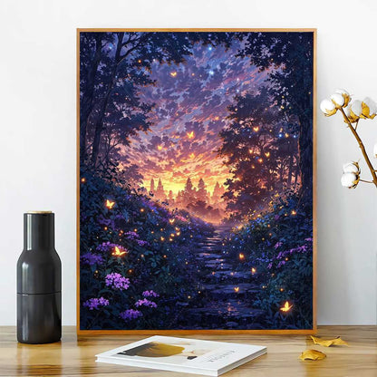[40x50] Canvas Paint By Number Kit Digital Oil Painting DIY Lukisan Seri F