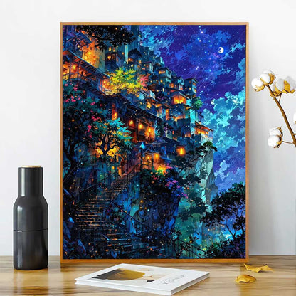 [40x50] Canvas Paint By Number Kit Digital Oil Painting DIY Lukisan Seri C