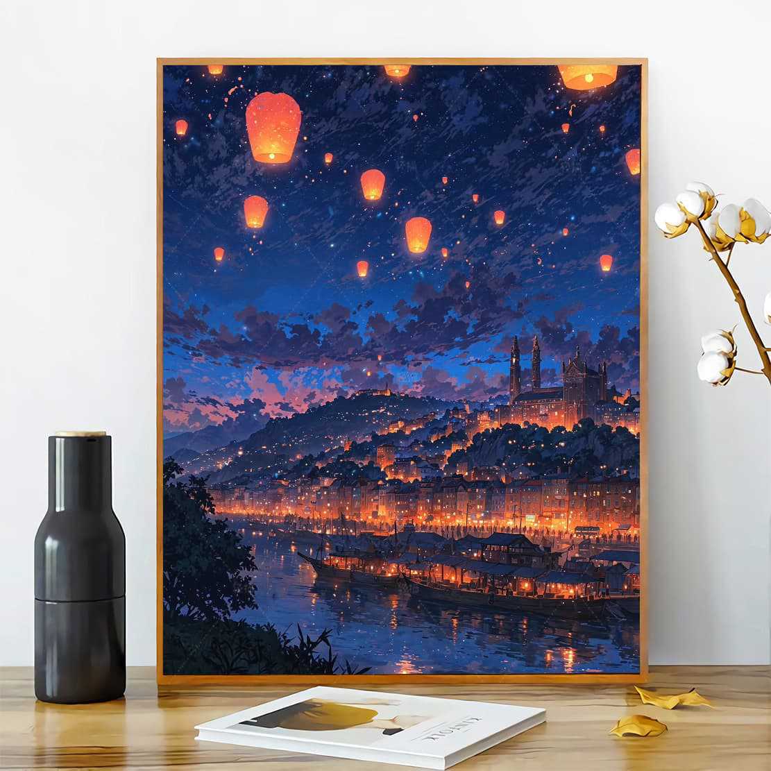 [40x50] Canvas Paint By Number Kit Digital Oil Painting DIY Lukisan Seri C