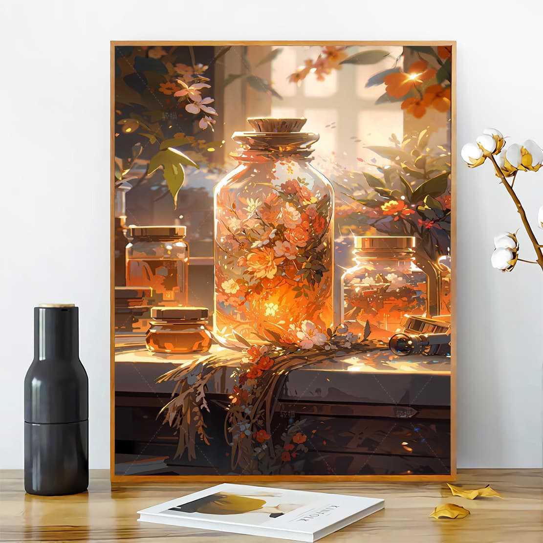 [40x50] Canvas Paint By Number Kit Digital Oil Painting DIY Lukisan Seri C