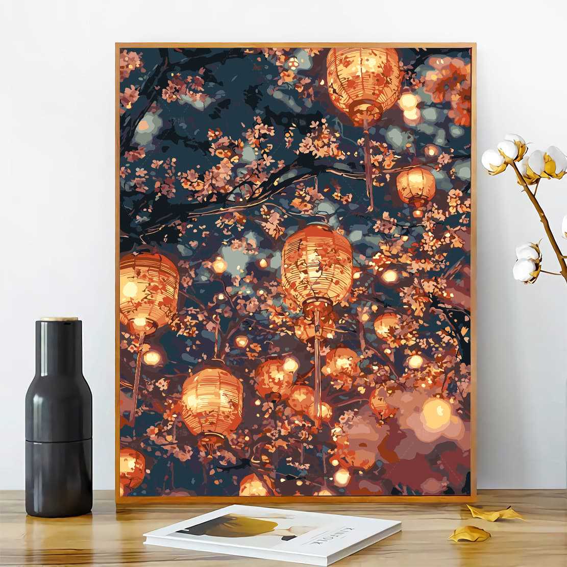 [40x50] Canvas Paint By Number Kit Digital Oil Painting DIY Lukisan Seri D
