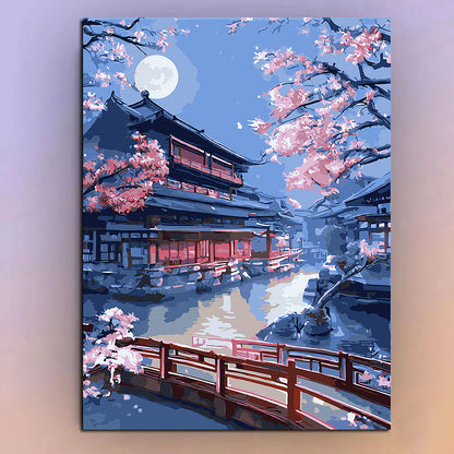 DIY Paint By Numbers Kit Digital Oil Painting Lukisan Kanvas 40 x 50 Seri S