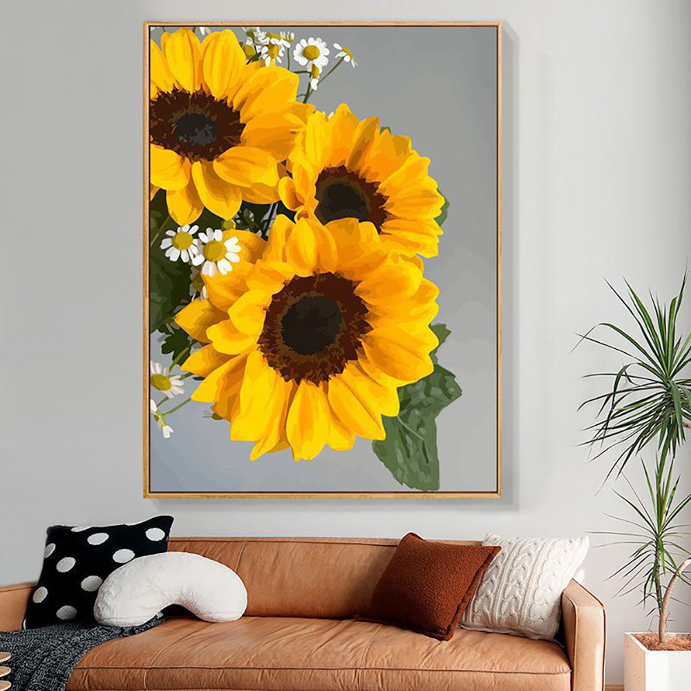Canvas Paint By Number Kit Digital Oil Painting DIY Lukisan 40 x 50 Seri H