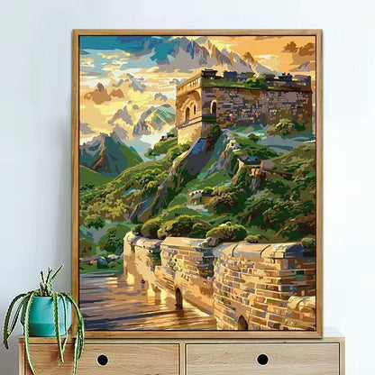 DIY Paint By Numbers Kit Digital Oil Painting Lukisan Kanvas 40 x 50 Seri S